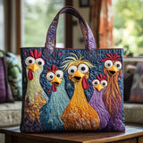 Borsa Artigianale – Cinque Galline Colorate