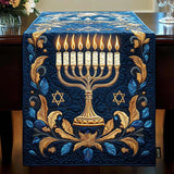 Runner da Tavola Trapuntato – Menorah Illuminata