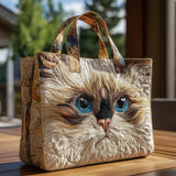Borsa Artigianale – Gatto Bianco dagli Occhi Blu