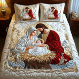 Set Copripiumino Trapuntato 3 Pezzi – Magia di Babbo Natale