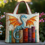 Borsa Trapuntata – Drago di Smeraldo Custode dei Libri