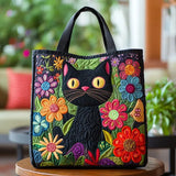 Borsa Trapuntata – Gatto Nero Incantato