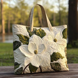 Borsa Artigianale Trapuntata – Gigli Bianchi Eleganti