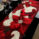 Runner da Tavola Trapuntato – Rosso Cardinale