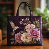 Borsa Artigianale Trapuntata – Colibrì e Orchidee