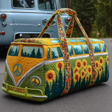 Borsa da Viaggio Trapuntata – Hippie Girasole