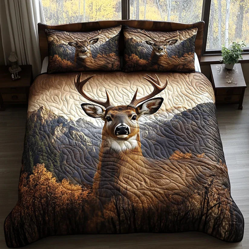 Set Copripiumino Trapuntato 3 Pezzi – Animali della Foresta