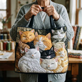 Borsa Artigianale Trapuntata – Gattini Addormentati