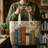 Borsa Artigianale Trapuntata – Libri e Fiori