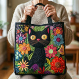 Borsa Trapuntata – Gatto Nero Incantato
