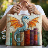 Borsa Trapuntata – Drago di Smeraldo Custode dei Libri